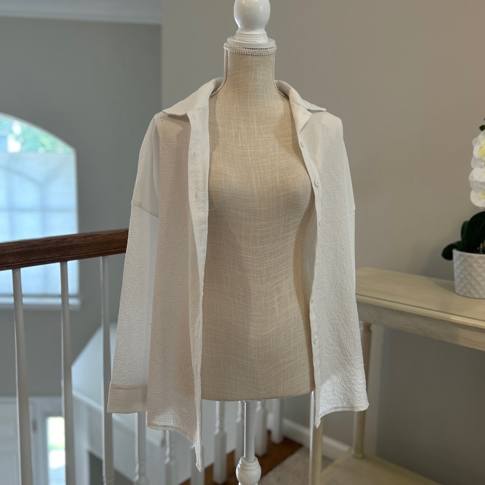 White Button-Up Shirt